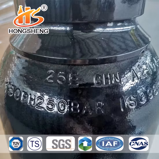 15L Seamless ISO Tped Steel Portable Helium Gas Cylinder