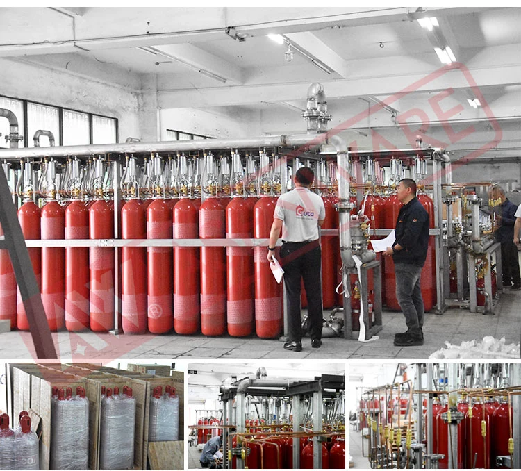 Fire Suppression System Carbon Dioxide Pressure Relieving Stable Firr CO2 Cylinder