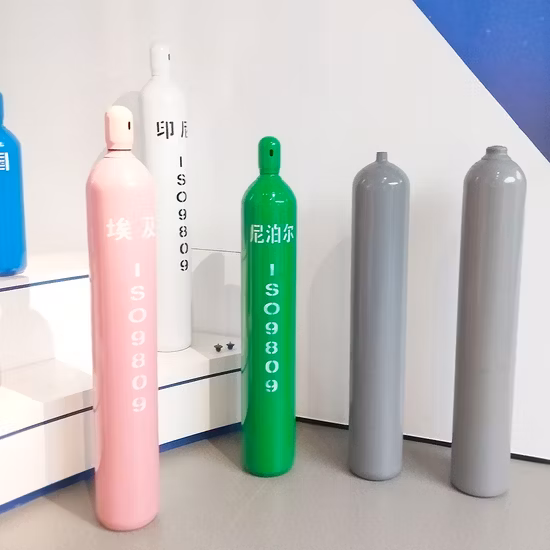 Seamless Steel Industrial Helium Nitrogen Medical Oxygen Gas Cylinder