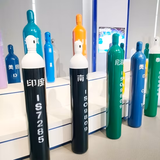 Seamless Steel Industrial Helium Nitrogen Medical Oxygen Gas Cylinder