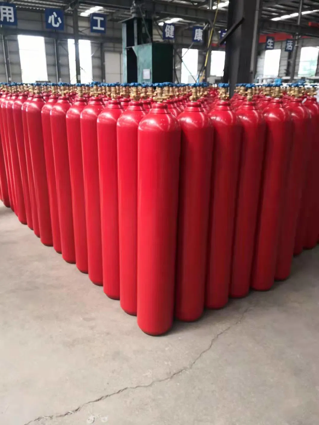 70L 150bar ISO9809 High Pressure Vessel Seamless Steel CO2 Carbon Dioxide Gas Cylinder