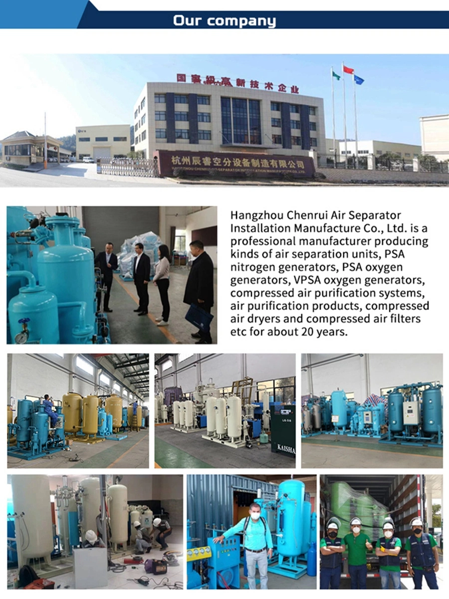 Chenrui Professional Membrane Oxygen Generator 2022 Oxygen /Nitrogen / Argon /CO2 Gas Fill to Cylinders Widely Used in Oil and Natural Gas Industry
