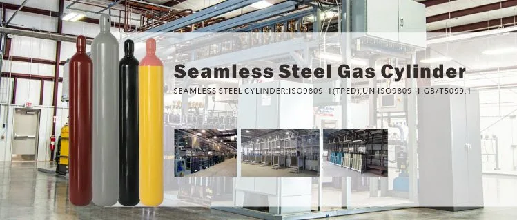 High Pressure Industrial Welding Durable Seamless Steel Helium Gas Cylinder