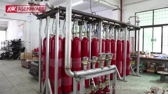 Fire Suppression System Carbon Dioxide Pressure Relieving Stable Firr CO2 Cylinder