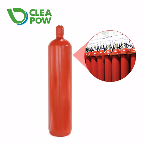 Fire Suppression System Carbon Dioxide Pressure Relieving Stable Firr CO2 Cylinder