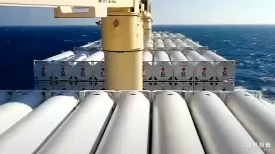 Hydrogen Storage Cascade Container Tank Cylinder (Hydrogen Oxygen Gas Jumbo Tube Skid)