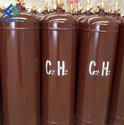 150bar 40L Seamless Steel Gas Cylinders Acetylene Gas Cylinder Price for Industrial Welding and Cutting