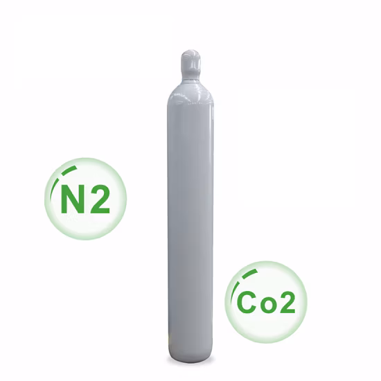50L Seamless Steel Gas Cylinder Industrial Gas Cylinders for Argon/Nitrogen /Oxygen Gas Storage