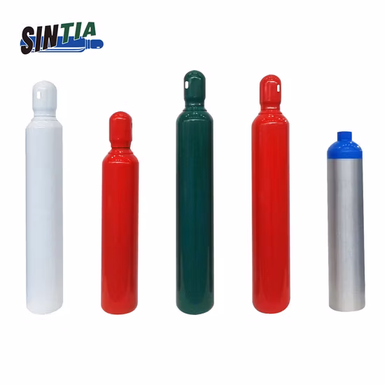 DOT Tped ISO9809 High Pressure Seamless 8L Oxygen/CO2/Argon/Helium Gas Cylinder/Tank/Bottle for Sale